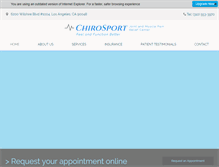 Tablet Screenshot of oateychiropractic.com